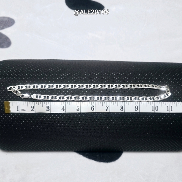 925 Sterling Silver Unisex Chain Necklace Size: 22" - Picture 2 of 7